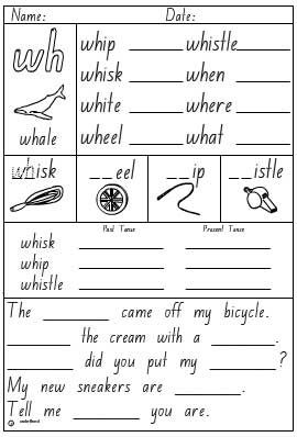 Digraph Wh Worksheet, Wh Words Worksheet Grade 1, Wh Sound Worksheet, Wh Words Worksheet, Wh Digraph Worksheets, Wh Worksheets, Seagull Craft, Digraph Activities, Worksheets For First Grade