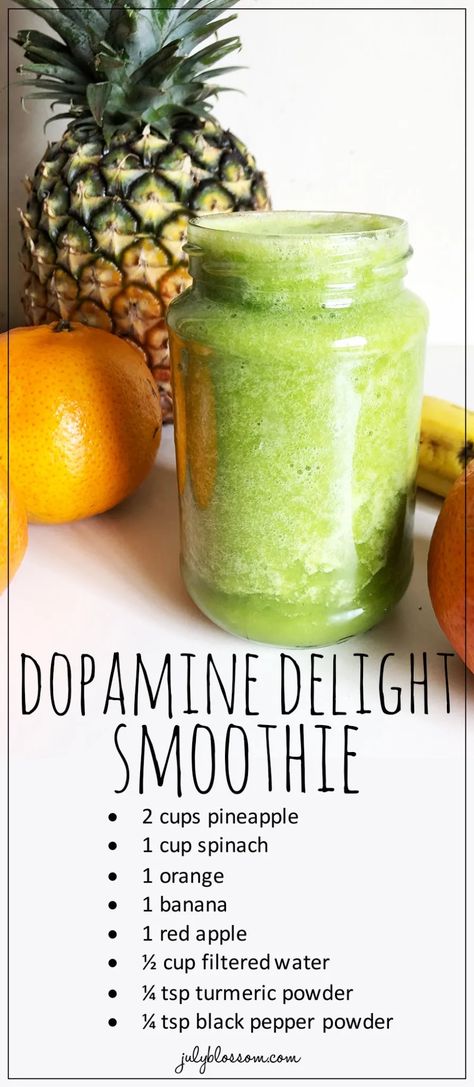 Increase Dopamine Naturally, Natural Juice Recipes, Dopamine Diet, Increase Dopamine, Juice Pulp Recipes, Recovery Food, Low Cal Recipes, Morning Sickness, Breakfast Smoothies