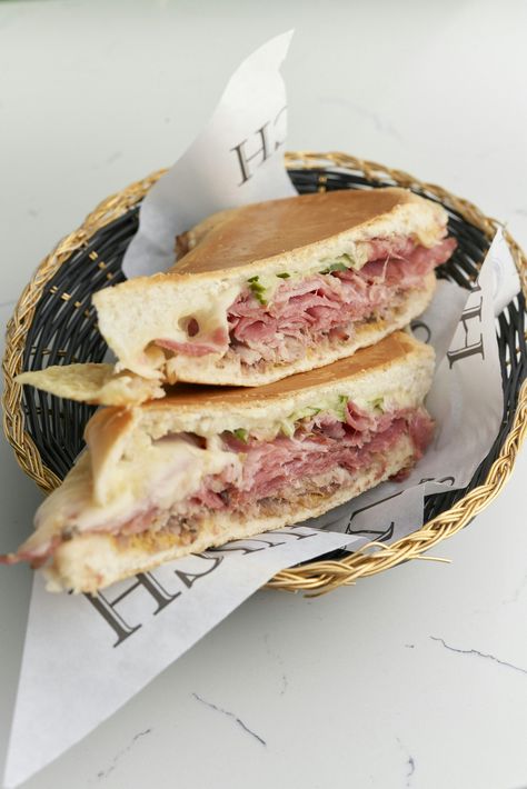 Cuban Sandwiches, Restaurants In Miami, Sous Vide Steak, Cuban Restaurant, Cuban Bread, Cafe Menu Design, Cuban Sandwich, Shredded Pork, Food Spot