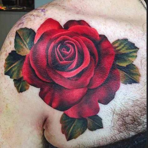 Red rose tattoo Black Rose With Red Shading Tattoo, Red Roses Tattoo Design, Red Roses Tattoo, Rose Tattoo Black, Roses Tattoos, A Rose Tattoo, Tatuaje Cover Up, Rosen Tattoo Frau, Tatoo 3d