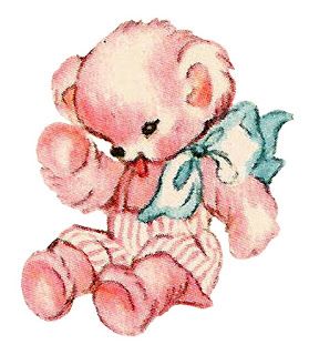 Antique Images: Digital Pink Teddy Bear Toy Illustration Baby Clip... Vintage Teddy Bear Tattoo, Vintage Teddy Bear Illustration, Vintage Bear Illustration, Melanie Core, Teddy Bear Illustration, Toy Illustration, Teddy Bear Art, Teddy Bear Drawing, Teddy Bear Cartoon