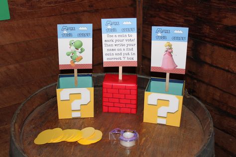 A Super Mario Bros. Reveal Party - Happiness in Progress with Danielle CraigHappiness in Progress with Danielle Craig Third Child, Gender Stereotypes, Reveal Party, Reveal Parties, Gender Reveal Party, Three Kids, Super Mario Bros, Mario Bros, Baby Fever