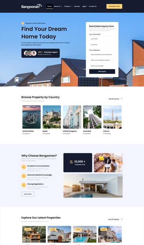 Real Estate & Property Elementor Template Kit Elementor Templates, Property Agent, Kit Design, Real Estate Property, Home Look, Page Design, Being A Landlord, Real Estate Agent, Design Template