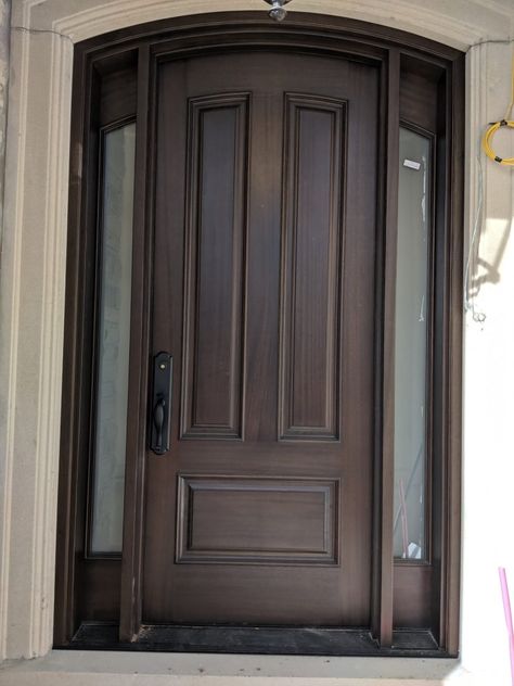 Chocolate Brown Door, Brown Doors, Door Colors, House Doors, Hill House, Main Door, Door Color, Custom Door, House On A Hill