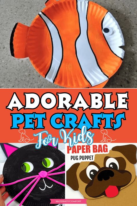 Are you looking for adorable pet crafts for kids? We've got 10+ Easy pet craft ideas for preschool and toddlers that your kids will have so much fun making! Perfect for pet lesson plans and pet theme week ideas! Easy pet crafts for day care! Paper plate animal crafts for kids, including dogs, cats. horses and turtles! My Pet Crafts Preschool, Pet Projects For Preschoolers, Pets Activities Preschool Art Projects, Pets Preschool Theme Crafts Art Projects, Pets Theme Preschool Activities, Pets Prek Craft, Pet Crafts For Kids, Dog Crafts For Toddlers, Pets Arts And Crafts Preschool