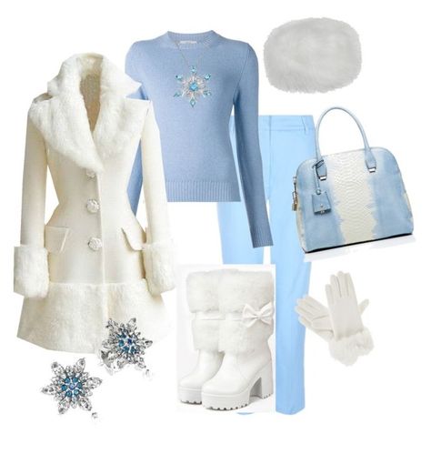 "Winter wonderland" by stephaniecrooks on Polyvore featuring Jaeger, Barrie, Isotoner, Kate Spade and Pandora Winter Wonderland Clothes, Ice Inspired Outfit, Winter Wonderland Costume Ideas, Winter Wonderland Outfit Party, Winter Wonderland Party Outfit Ideas, Winter Wonderland Theme Outfit, Winter Themed Outfits, Winter Wonderland Party Outfit, Winter Wonderland Outfit Ideas