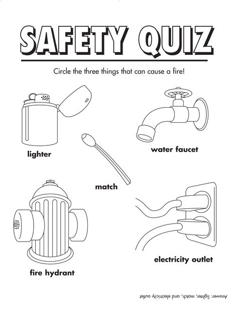 #FireSafety Quiz! #Freeprintable #coloring #activity Fire Safety Worksheets, Fire Safety Free, Fire Safety For Kids, Fire Safety Activities, Fire Safety Preschool, Relapse Prevention, Kindergarten Coloring Pages, Social Studies Worksheets, Kids Worksheets Printables