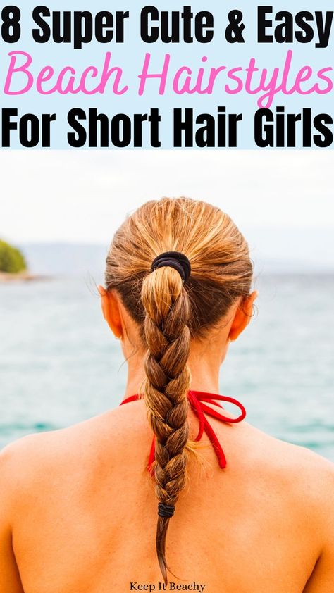 beach hairstyles for short hair Windy Beach Hairstyles, Short Hairstyles For The Beach, Beach Photo Hairstyles, Beach Day Hairstyles Medium Hair, Hairstyles For The Beach Shoulder Length, Cruise Hairstyles Easy, Cute Beach Hairstyles Easy, Medium Length Beach Hairstyles, Pool Hairstyles For Short Hair