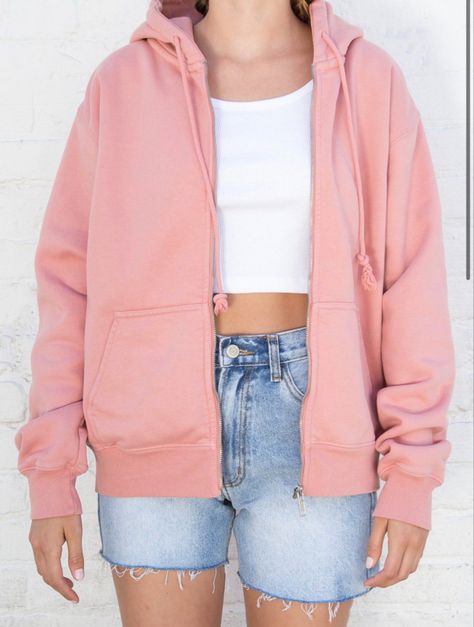 Christy Hoodie Brandy Melville, Brandy Melville Christy Hoodie, Christy Hoodie, Crystal Hoodie, Light Blue Green, Salmon Pink, Workout Hoodie, Pink Hoodie, Who What Wear