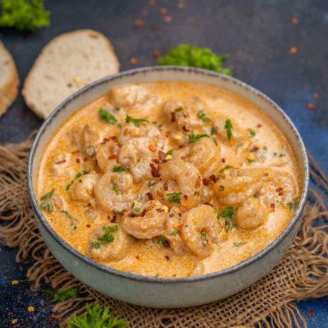 Garlic Paprika Shrimp, Pasta Orzo, Creamy Garlic Prawns, Paprika Recipes, Shrimp And Rice Recipes, Spicy Shrimp Recipes, Creamy Shrimp Pasta, Garlic Prawns, Creamy Garlic Sauce