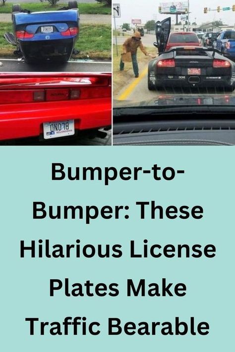 Bumper-to-Bumper: These Hilarious License Plates Make Traffic Bearable License Plate Ideas, Crispy Food, Cool License Plates, Chef Salad, Kylie Makeup, Plate Ideas, Fashionable Bags, Lol Text, Colorful Sky