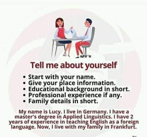 Tell Me About Yourself, English Conversation Learning, Advanced Grammar, Common Interview Questions, English Speaking Practice, Grammar Vocabulary, Job Advice, Small Business Advice, Job Interview Questions