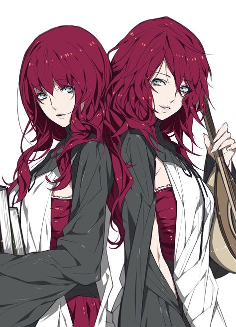 Tags: Fanart, SQUARE ENIX, Pixiv, NieR, Devola, Popola, Kazari Tayu, Fanart From Pixiv Persona Anime, Anime Sisters, Girls With Red Hair, Art Manga, Nier Automata, Anime People, Diabolik, Diabolik Lovers, Anime Oc