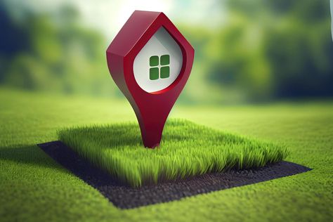 House symbol with location pin icon on earth and green grass in real estate sale Location Pin Icon, House Symbol, Pin Icon, Location Pin, Gallery Wallpaper, Plots For Sale, Art Gallery Wallpaper, Cityscape Photos, Logo Banners