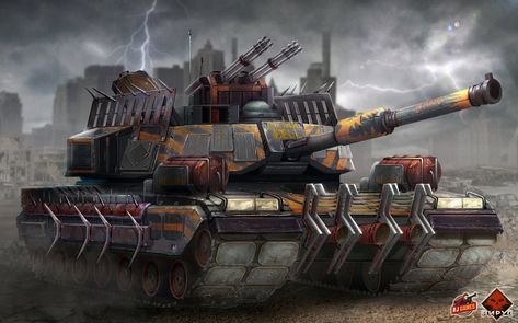 Post Apocalyptic Tank, Future Military, Future Tank, Sci Fi Tank, Tactical Truck, Armor Designs, Command And Conquer, White Lanterns, Military Armor