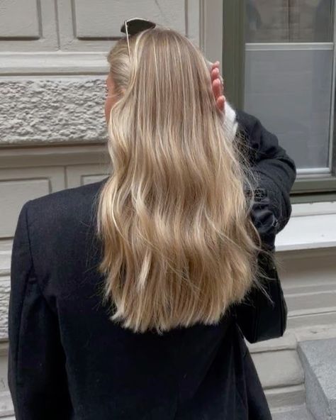 Light Blonde On Brown Hair, Fall 2023 Blonde Hair Color, Natural Blonde With Shadow Root, Really Long Curtain Bangs, Blonde Balayage Grown Out, Fall Hair Honey Blonde, Blonde 2023 Fall, Blonde Autumn Hair 2023, Blonde For Fall 2023