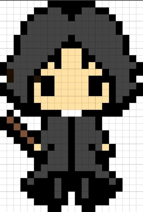 Pixel Art Pattern Harry Potter, Hogwarts Pixel Art, Harry Potter Pixel Art Grid, Harry Potter Beads, Pixel Art Harry Potter, Harry Potter Perler Beads, Cross Stitch Harry Potter, Harry Potter Blanket, Harry Potter Voldemort