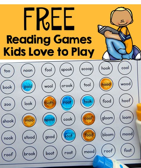 These free games are a great oo words activity! My preschooler loves to see who gets four in a row first. Oo Words Activities, Oo Vowel Team Activities, Oo Phonics Activities, Oo Sound Activities, Phonogram Games, Oo Phonics, Oo Words, Vowel Pairs, Tutoring Ideas