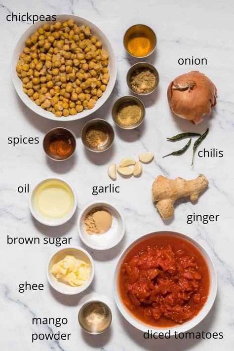 Easy Chana Masala - Smart Nutrition with Jessica Penner, RD Curried Beans Recipe, Indian Beans Recipe, Butter Beans Recipe, Bean Curry, Homemade Naan Bread, Canned Butter, Beans Curry, Chickpea Stew, Meatless Main Dishes