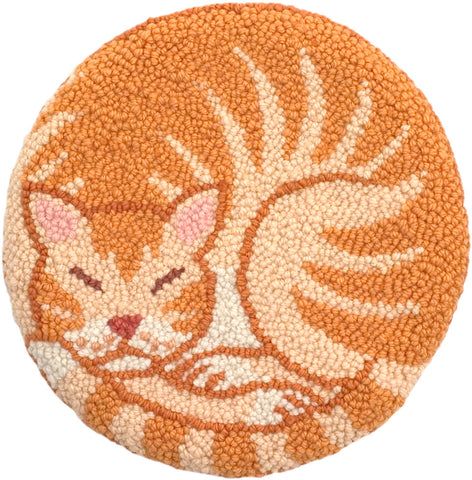 Rug Backing, Cat Rug, Orange Circle, Funky Rugs, Hook Rug, Monks Cloth, Latch Hook Rugs, Rug Ideas, Punch Needle Patterns