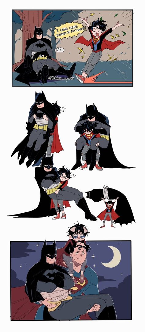 Batman And Batfamily, Batman And Superman Ship, Batman Family Funny, Superman X Batman Fanart, Timber Dc, Batfam Comics, Balister X Ambrosius, Batman Family Fanart, Superman X Batman Hot