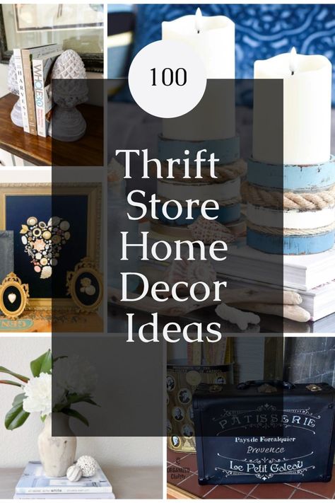 Our favorite thrift store projects from last year. Over 100 projects to inspire you including garden ideas, home decor and furniture. via @repurposedlife Home Decor Thrift, Thrift Decor, Thrift Store Upcycle, Thrift Store Makeover, Thrift Store Diy, Thrift Shop Finds, Thrifted Home, Thrifted Home Decor, Thrift Store Shopping