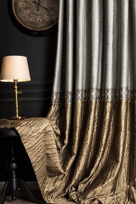 Living Room Gray, Damask Curtains, Blackout Curtains Bedroom, Brown Curtains, Thick Curtains, Plain Curtains, Luxury Curtains, Elegant Curtains, Grey Curtains