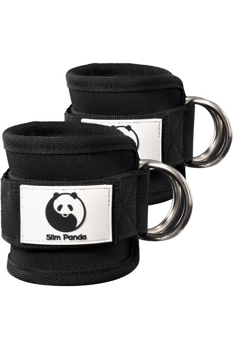 "Elevate your fitness game with Slim Panda Ankle Straps! These high-quality, comfortable straps are your ticket to sculpting stronger, leaner legs and glutes. Perfect for cable machines and resistance band workouts. Achieve your fitness goals in style with Slim Panda ankle straps! 💪🏋️‍♀️ Hip Thrust Pad, Resistance Band Workouts, Rings Workout, Panda Items, Home Gym Essentials, Band Workouts, Leg Extension, Lean Legs, Exercise Machine