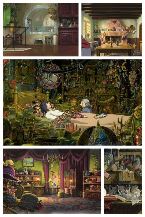 Castle House Interior, Ornate Bedroom, Howl's Moving Castle Aesthetic, Howl's Moving Castle Howl, Castle House Design, Castle Rooms, Castle Bedroom, Secret World Of Arrietty, Michael Murphy