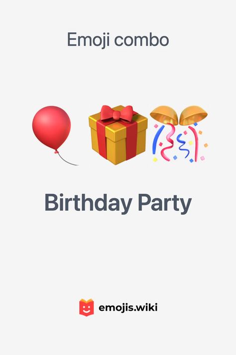 🎈🎁🎊 — Party emoji combinations. Find more on our website! Night Out Emoji Combinations, Happy Birthday Emoji Combo, Birthday Emoji Combo, Brunch Emoji Combo, Birthday Emoji Combination, Bday Emoji Combo, Valentine’s Day Emoji Combos, Emojis Combinations, Emoji List