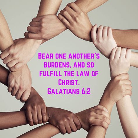 Bear one another's burdens, and so fulfill the law of Christ. For if anyone thinks he is something, when he is nothing, he deceives himself. But let each one test his own work, and then his reason to boast will be in himself alone and not in his neighbor. For each will have to bear his own load. ‭‭(Galatians‬ ‭6:2-5‬ ‭ESV‬‬) Galatians 6 2, Galatians 6, Thy Word, Christian Faith, Spiritual Quotes, When He, Nursing, Verses, Bible Verses