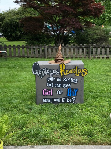 Sorting Hat Gender Reveal, Harry Potter Gender Reveal, Gender Reveal Ideas, Sorting Hat, Reveal Ideas, Gender Reveal, Harry Potter