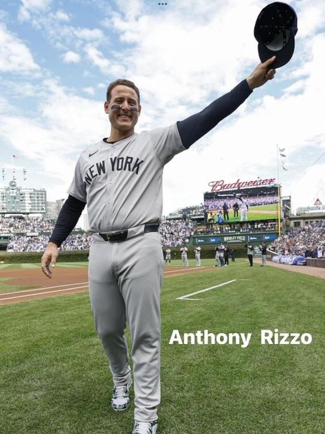 Yankees Baseball | Anthony Rizzo  aka  Italian Stallion Takes his  Hat Off  🧢 | Facebook Yankees 2024, Italian Stallion, Anthony Rizzo, Aaron Judge, Yankees Fan, Yankees Baseball, Ny Yankees, New York Yankees, Baseball