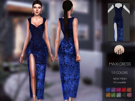 Sims 4 Cc Busra-tr, Sims 4 Cc Party Clothes, Ts4 Mods, Sims 4 Tsr, Pelo Sims, Sims 4 Dresses, Look Formal, Sims4 Clothes, Los Sims