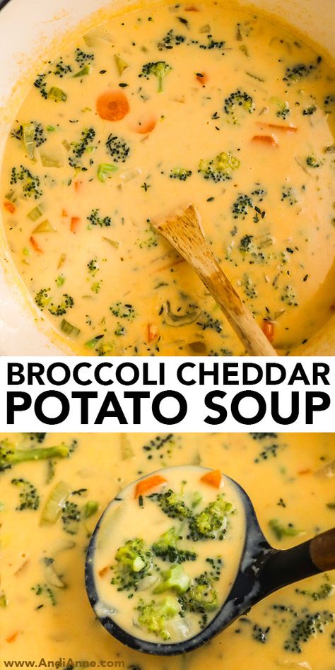 broccoli cheddar soup pinterest 1 Broccoli Cheddar Soup For Two, Broccoli Cheddar Soup With Potatoes, Best Cheddar Broccoli Soup, Broccoli Cheddar Potato Soup Crockpot, Potato Cheddar Broccoli Soup, Crockpot Potato Broccoli Cheddar Soup, Brócoli Cheddar Soup, Brocolli Cheddar Soup Recipes, Broccoli Cheddar Potato Soup