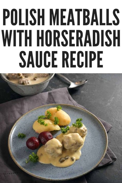 Recipes That Use Horseradish, Horseradish Dishes, Recipes With Horseradish, Polish Appetizers, Easy Polish Recipes, Polish Meatballs, Polish Meals, Chrusciki Recipe, Polish Foodies