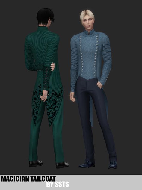 Male Jacket, Sims Medieval, Victorian Vampire, Vampire Clothes, Royal Clothes, Medieval Clothes, Sims 4 Children, Sims Games, Sims 4 Mods Clothes