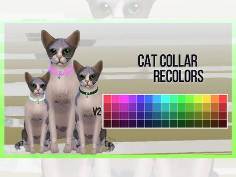 Sims 4 Cc Cat Collar, Sims 4 Collar Cc, Sims Pets, Collar For Cats, Sims 4 Challenges, Sims 4 Cc Folder, Pet Bow Ties, Cat Bow Tie, Sims 4 Update