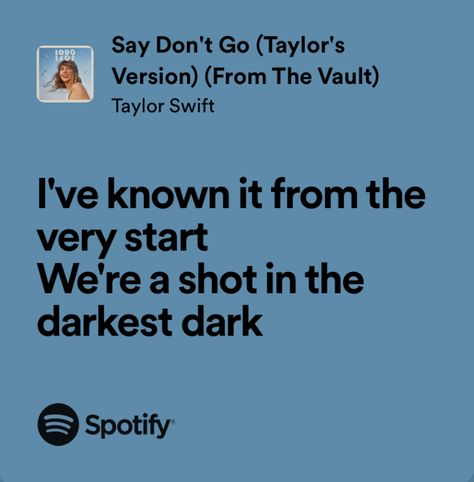 Say Dont Go Taylor Swift Lyrics, Say Don't Go Taylor Swift, Say Dont Go Taylor Swift, Wayhaven Chronicles, 1989 Aesthetic, Real Lyrics, Taylor Nation, 1989 Tv, Shot In The Dark