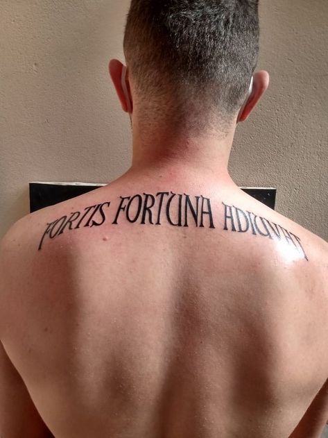 Fortis Fortuna Adiuvat Tattoo Design, Fortis Fortuna Adiuvat Tattoo, Rise Above Tattoo, Futuristic Tattoos, John Wick Tattoo, Fortis Fortuna Adiuvat, Tattoo Costillas, Gotik Tattoo, Dual Monitor Wallpaper