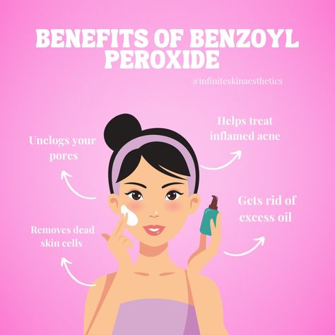 Benzoyl peroxide benefits Peroxide For Acne, Skin Doctor, Benzoyl Peroxide, Summer Glow, Skincare Tips, Esthetician, Glow Up?, Nyx, Beauty Skin