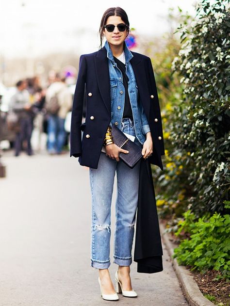 Leandra Medine Style, Jeans Trend, Looks Jeans, Moda Denim, Look Jean, Leandra Medine, Stockholm Street Style, Denim On Denim, Denim Ideas