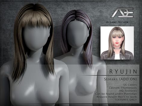 Cc Eyes, Skunk Hair, Sims 4 Piercings, Sims 4 Cc Eyes, Sims Packs, Chunky Highlights, Hair Streaks, All Hairstyles, Blowout Hair