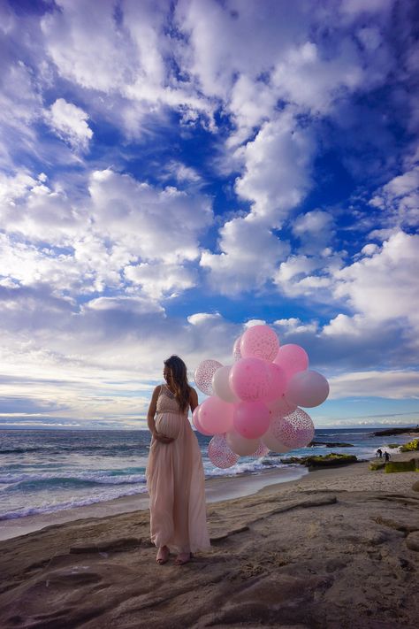 Gender Reveal! - Stylish Petite Beach Theme Gender Reveal Ideas, Beach Gender Reveal Photography, Gender Reveal Beach Ideas, Beach Gender Reveal Ideas, Gender Reveal Beach, Beach Gender Reveal, Gender Reveal Photography, Gender Reveal Baby Shower Themes, Maternity Photography Poses Outdoors