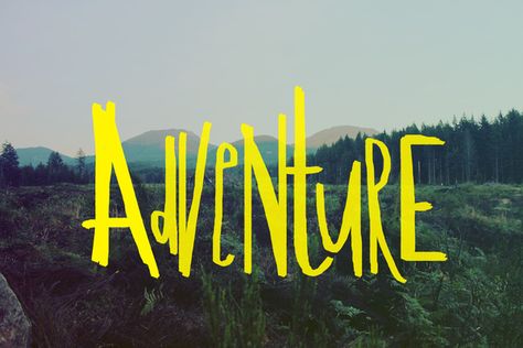 Adventure Print, Adventure Inspiration, Typography Love, Adventure Art, Types Of Lettering, Big Adventure, Typography Letters, Lettering Design, The Great Outdoors