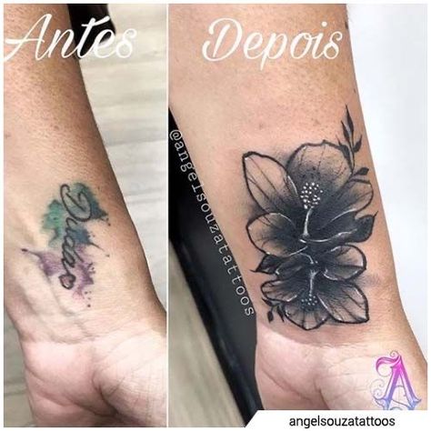 Women Forearm Tattoo Coverup, Woman Tattoo Cover Up, Tattoo To Cover Old Tattoo, Adding White To Black Tattoo, Cover Uo Tattoo Ideas For Men, Simple Tattoo Cover Up Ideas, Tattoo Name Cover Up, Cover Up Tattoos For Women Before And After, Tattoo Cover Up Ideas For Women Ankle