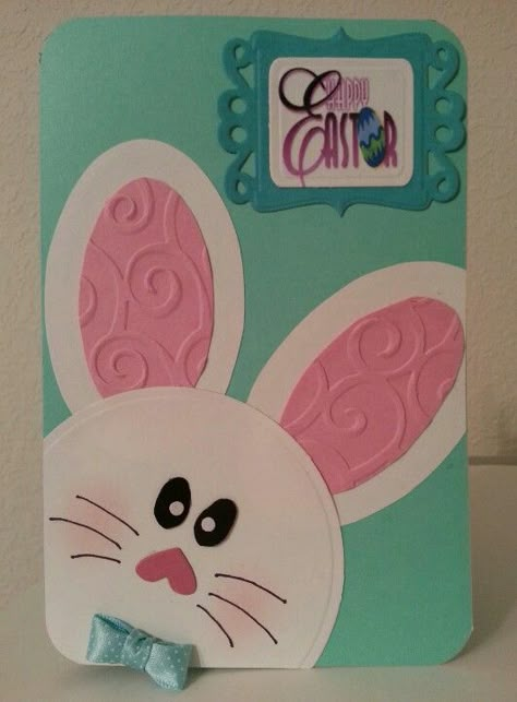 Easter card Orange Paper Craft, Folder Decoration, Cricut Cards, Spring Cards, Easter Card, A Bunny, Creative Cards, Easter Cards, Paper Cards