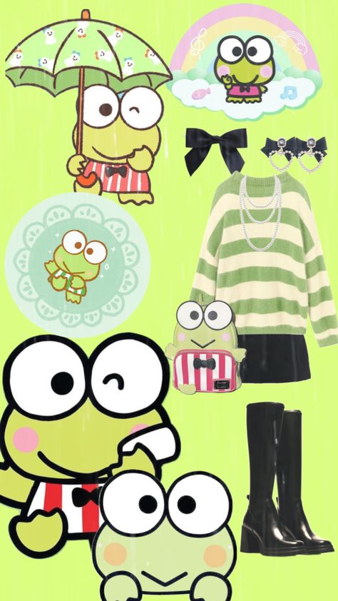 #sanrio #keroppi #outfit Keroppi Outfit, Sanrio Keroppi, Green