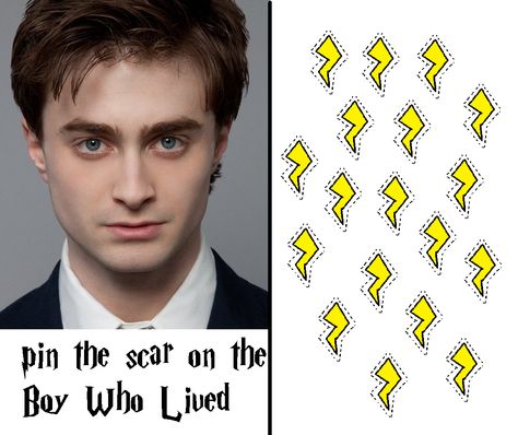 Pin The Scar On Harry Potter Printable, Harry Potter Printable, Harry Potter Parties Food, Parties Food, Harry Potter School, Harry Potter Printables, Harry Potter Birthday, Birthday Idea, Harry Potter Party