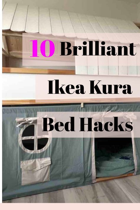 Spice up your Ikea Kura bed with these 10 easy methods. Create a little magic for your little one´s bedroom. Ikea Beds For Kids, Ikea Kura Bed Slide, Ikea Kura Trofast Bed Hack, Ikea Kura Bed Tent, Ikea Kura Curtains, Kura Bed Ideas For Boys, Ikea Kura Bed Ideas, Kura Bed Ideas, Kura Cama Ikea